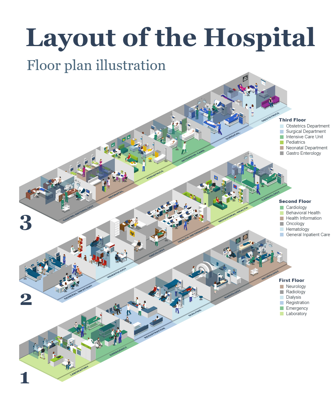 Healthcare Layout Of Hospital 