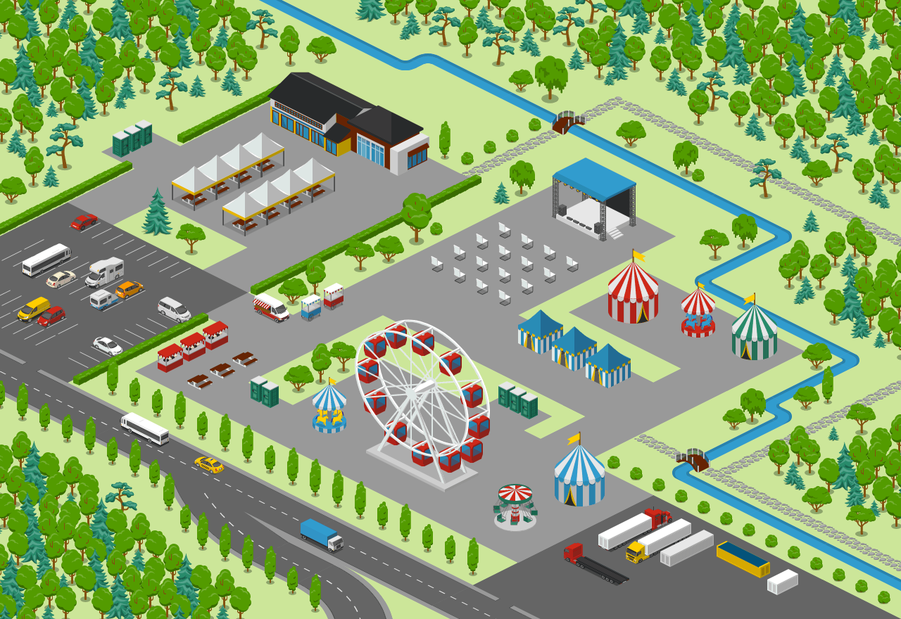 Festival & Fair Map Design