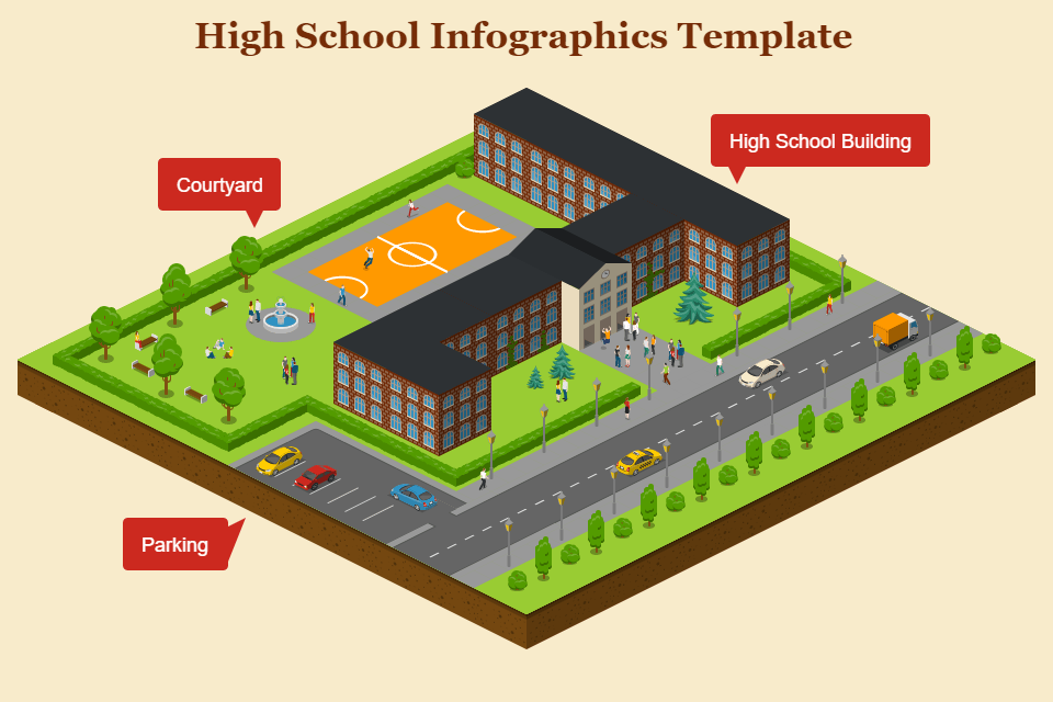 school building template