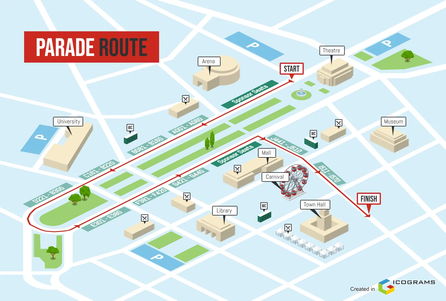 Parade Route Map