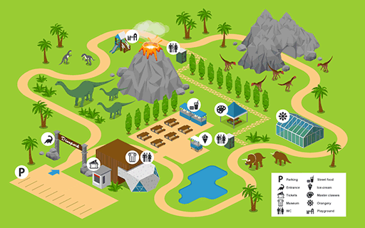 Dinopark Map