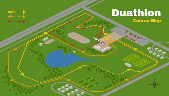 Duathlon Course Map