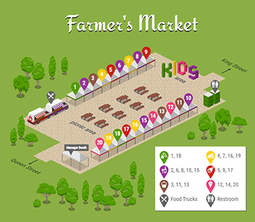 Farmers Market Vendor Map
