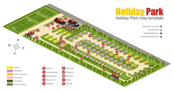 Holiday Park Map Template