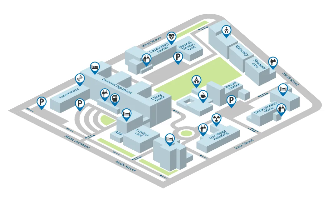 Hospital Campus Map