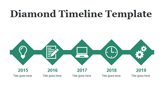 Diamond Timeline Template