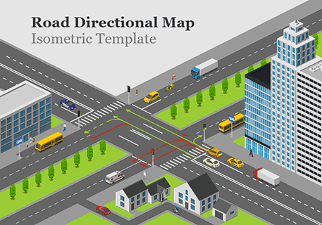 Road Directional Map