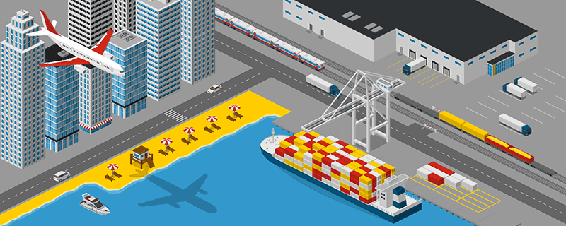 Urban Logistics Illustration