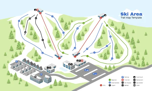 Ski Area Trail Map