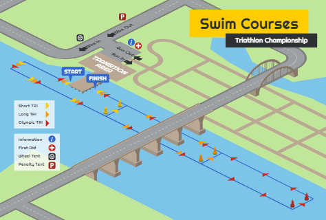 Swim Courses Map