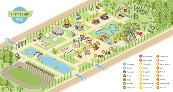 Theme Park Map