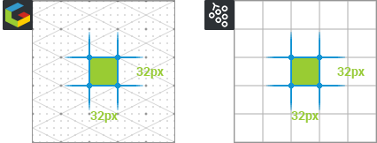 Icograms and Gather Town Grids