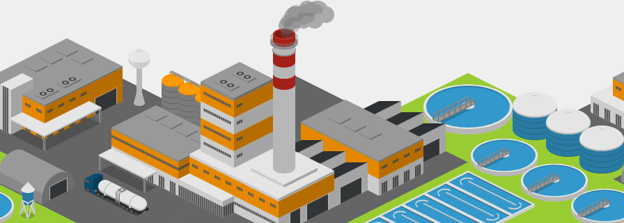 industrial factory buildings